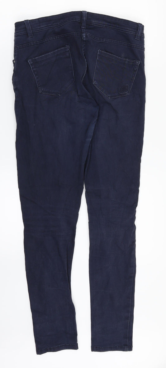 Womens UK Size 10 Preworn Regular Fit Skinny Blue Jeans