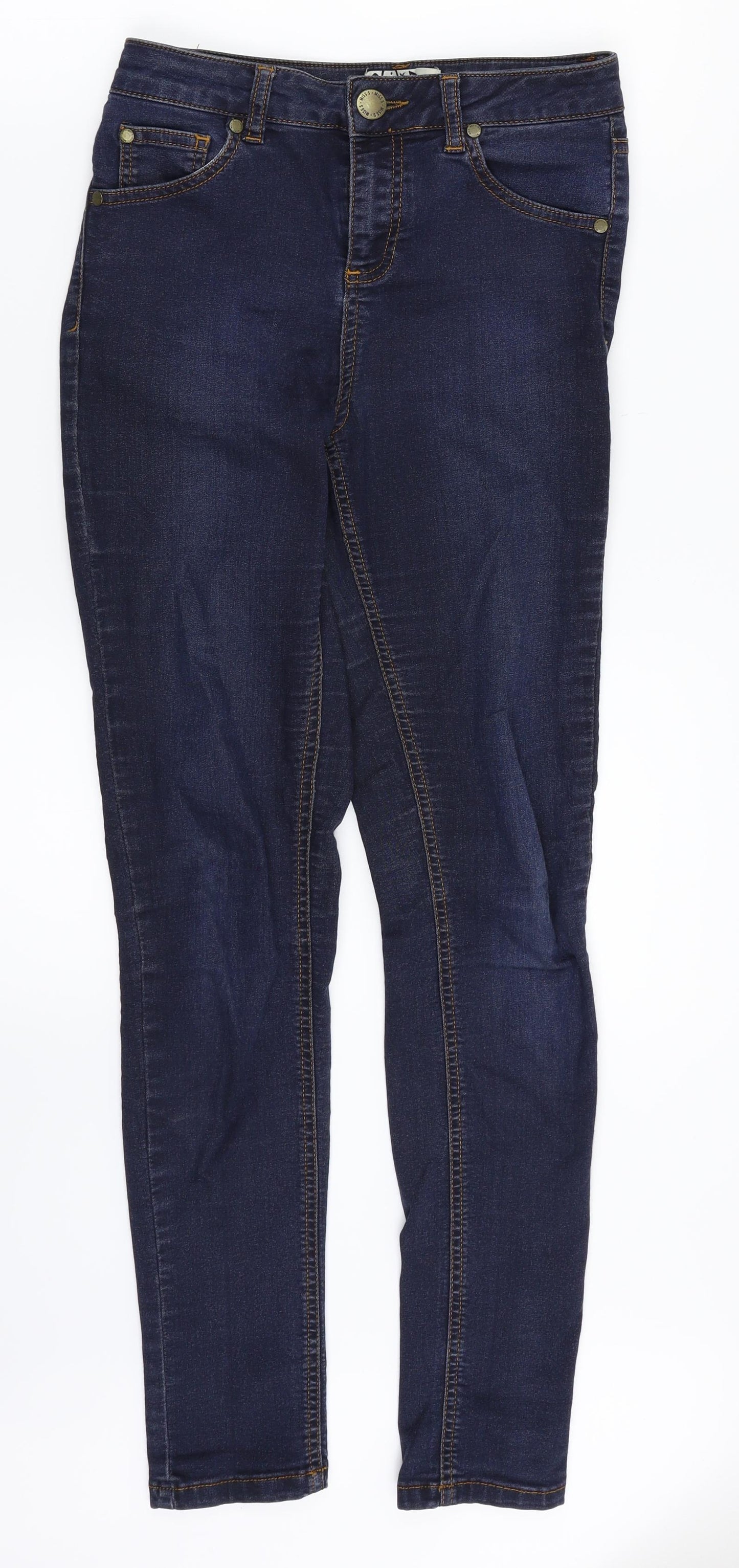 Miss Selfridge Womens Blue  Denim Skinny Jeans Size 8 L29 in