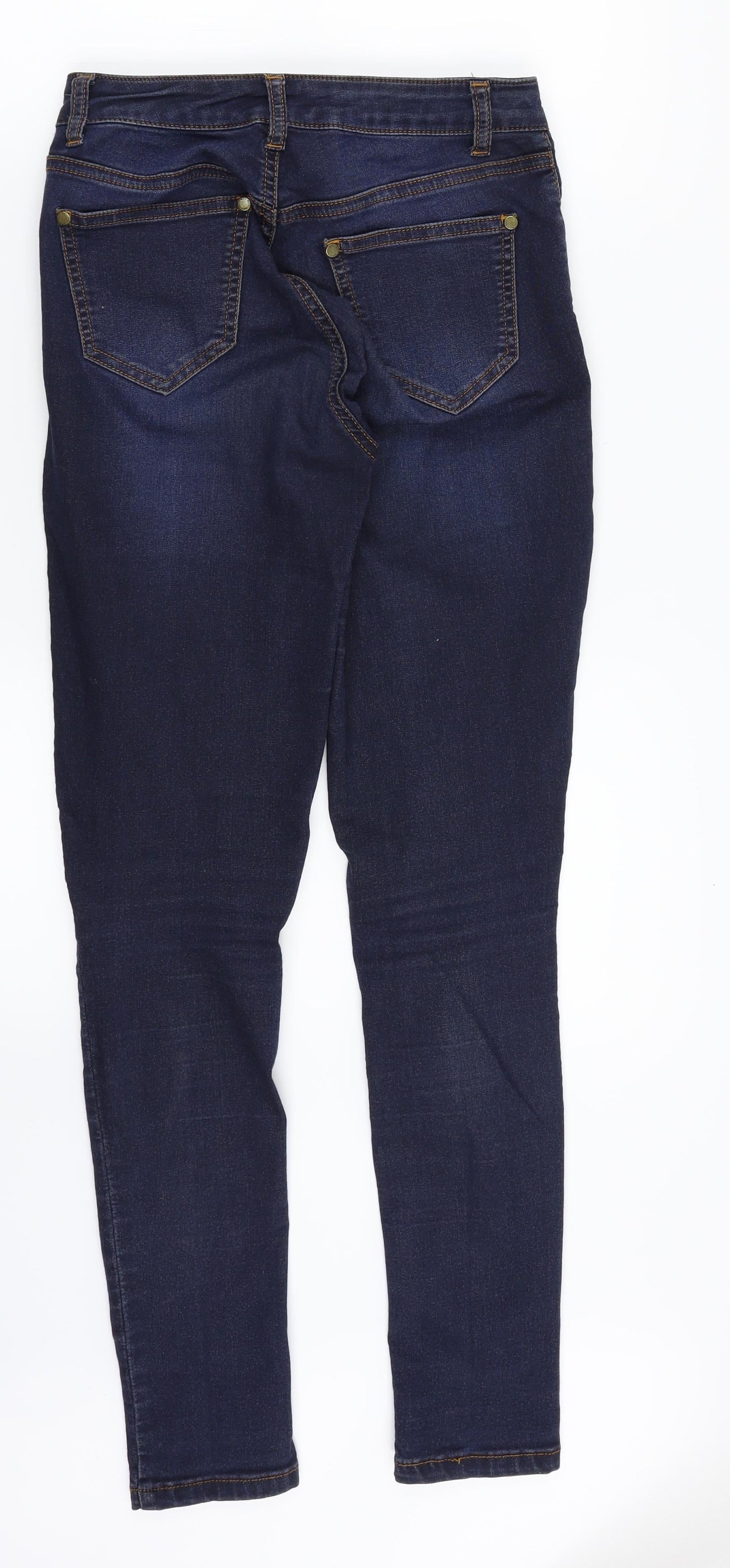 Miss Selfridge Womens Blue  Denim Skinny Jeans Size 8 L29 in