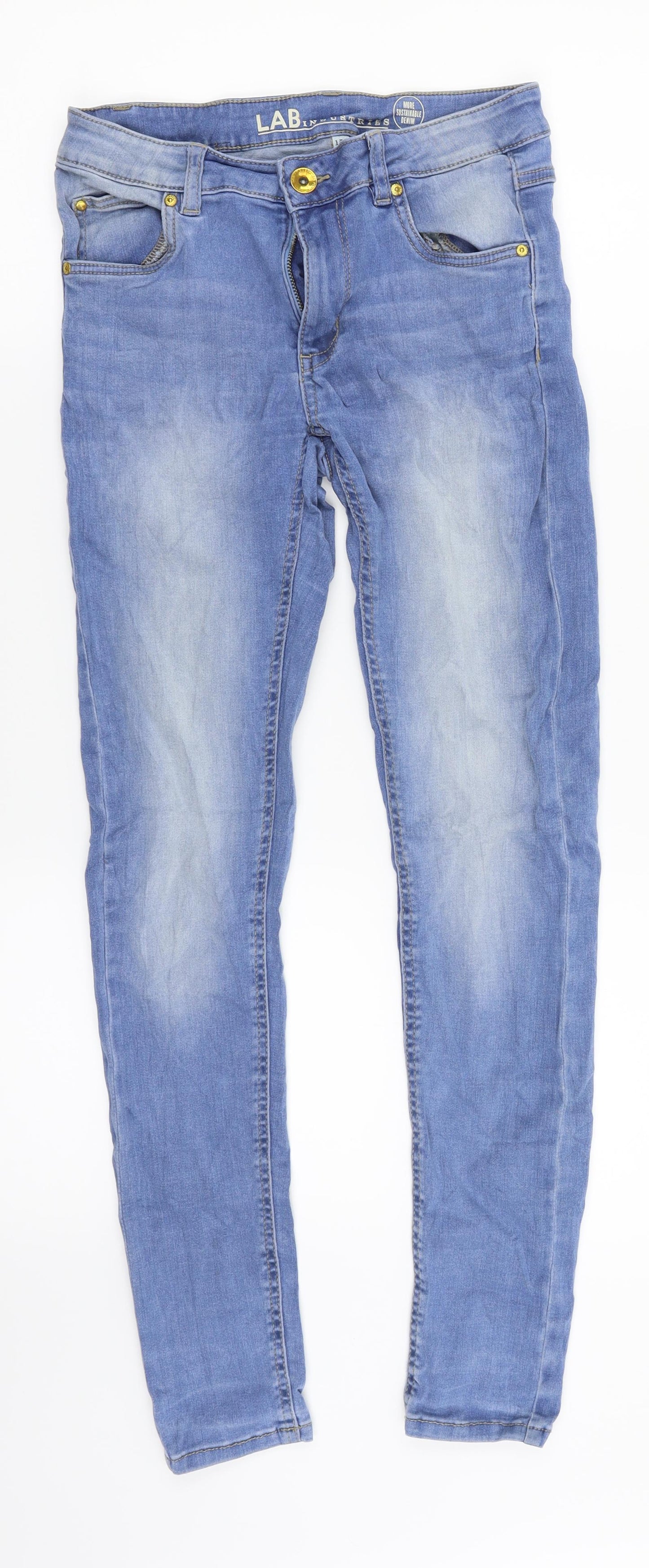 Lab Industries Girls Blue  Denim Skinny Jeans Size 12-13 Years