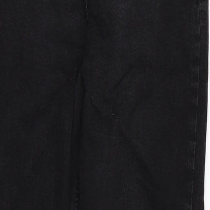 Dorothy Perkins Womens Black  Denim Skinny Jeans Size 8 L26 in
