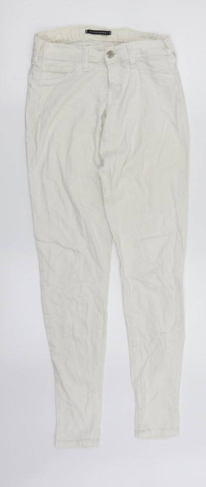 Flying Monkey Womens White  Denim Skinny Jeans Size 10 L30 in
