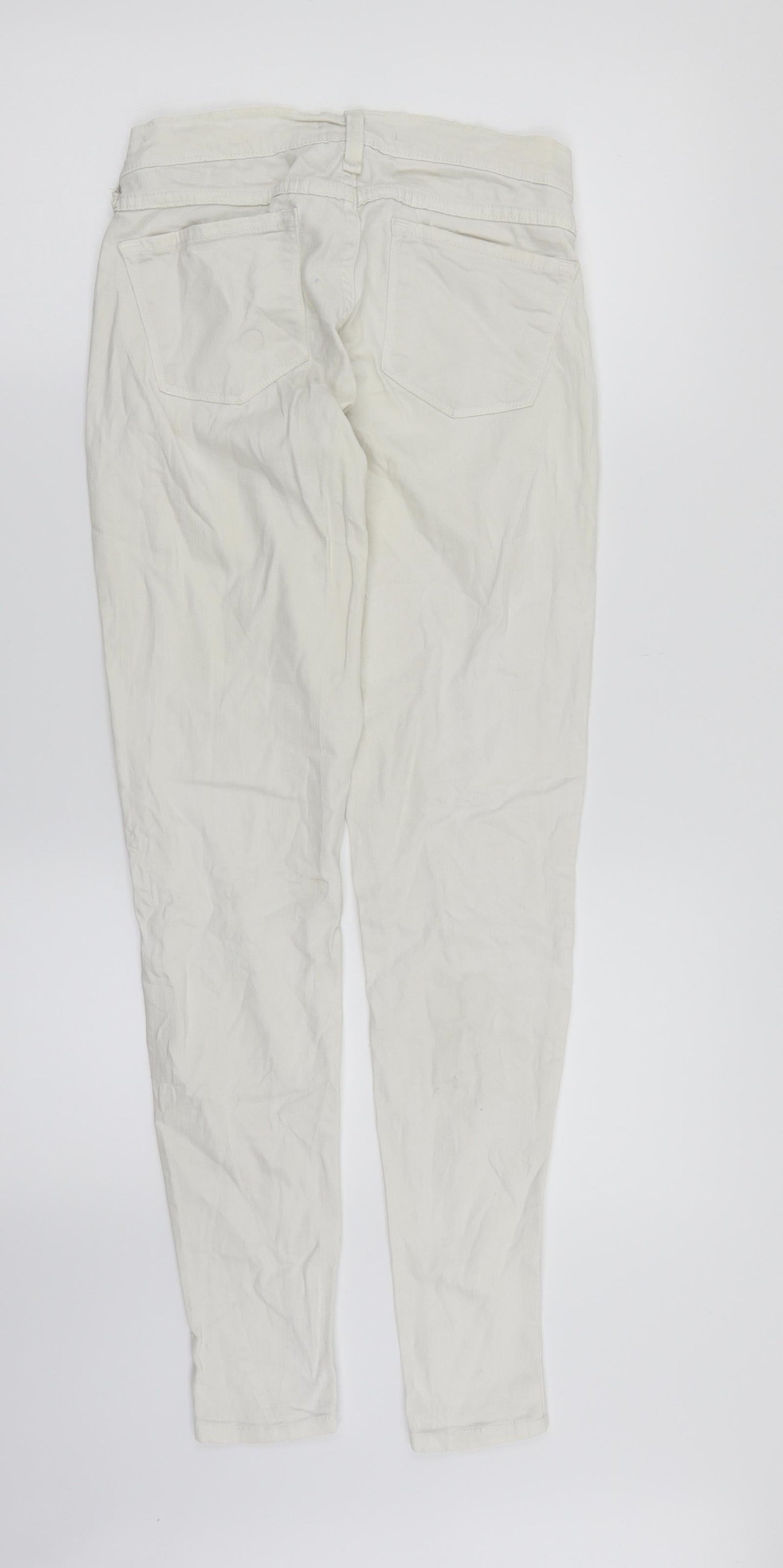 Flying Monkey Womens White  Denim Skinny Jeans Size 10 L30 in