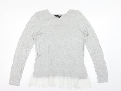 Dorothy Perkins Womens Grey   Pullover Jumper Size 12
