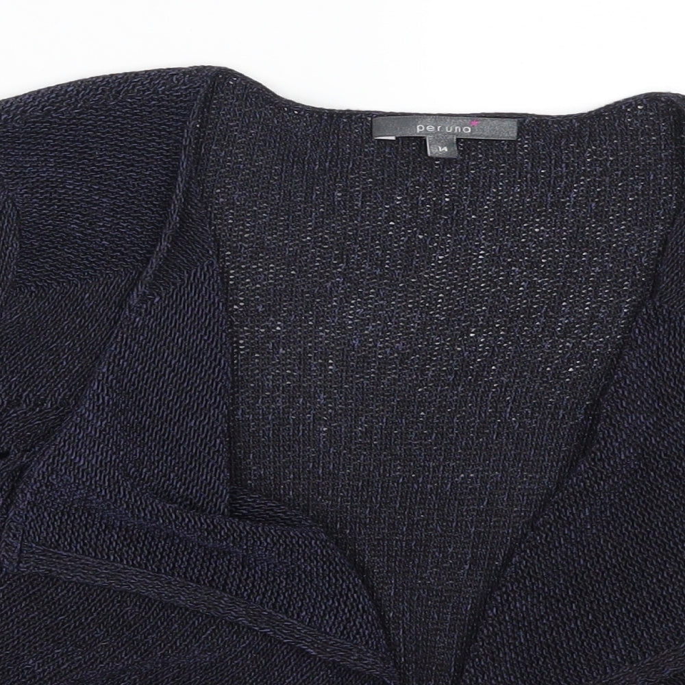 Per Una Womens Blue   Cardigan Jumper Size 14