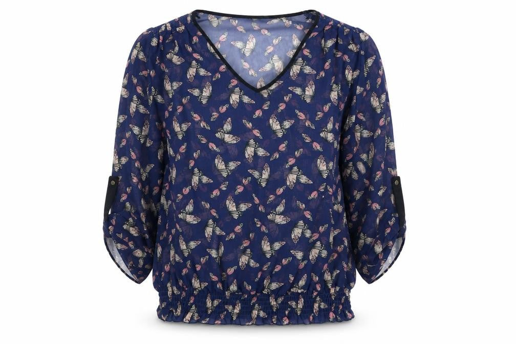 Womens UK Size 14 TU Blue Basic Blouse