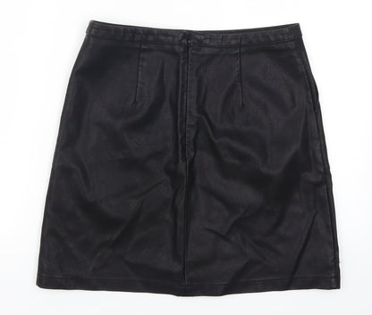 Papaya Womens Black   A-Line Skirt Size 8