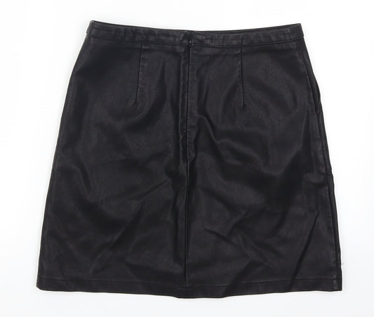 Papaya Womens Black   A-Line Skirt Size 8