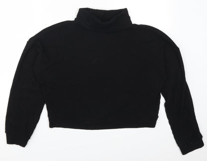 New Look Womens Black   Pullover Sweatshirt Size M