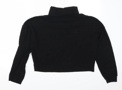 New Look Womens Black   Pullover Sweatshirt Size M