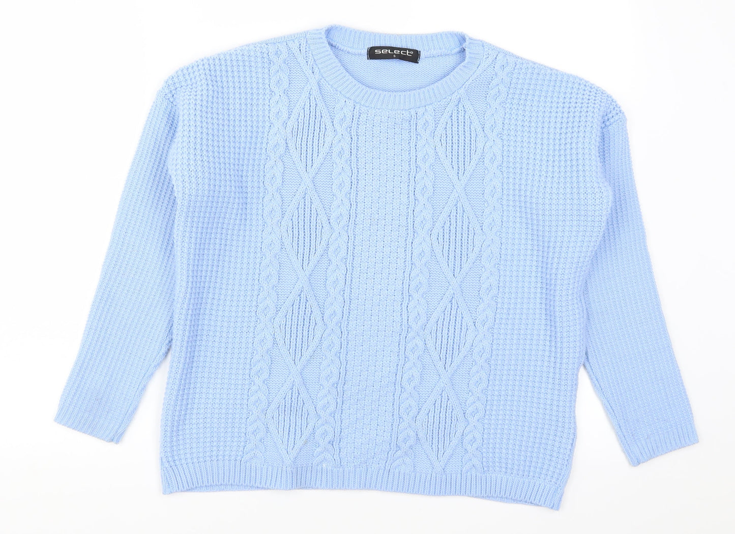 Select Womens Blue   Pullover Jumper Size S
