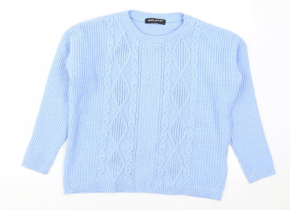 Select Womens Blue   Pullover Jumper Size S