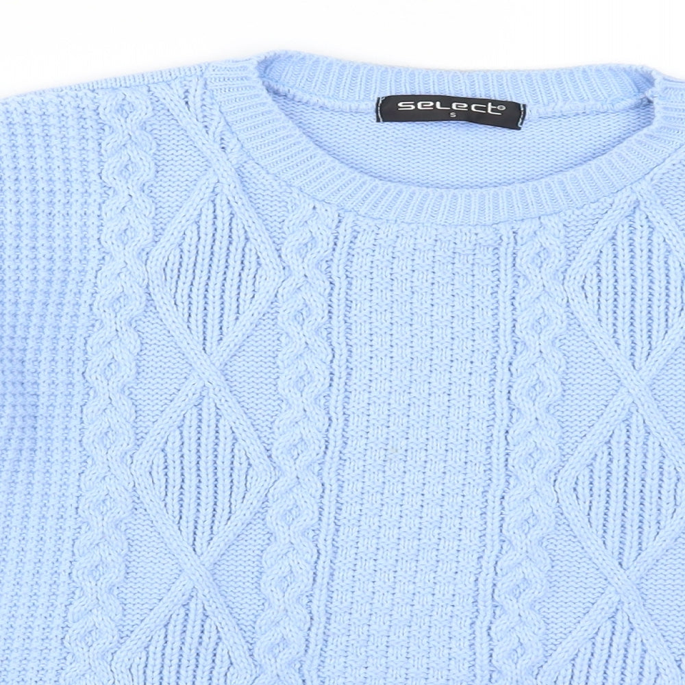 Select Womens Blue   Pullover Jumper Size S