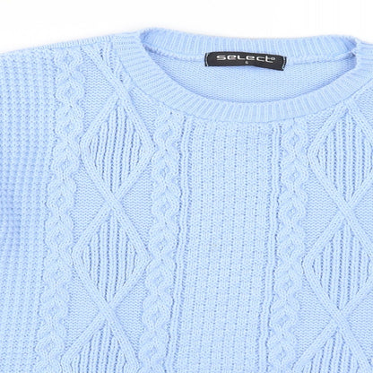 Select Womens Blue   Pullover Jumper Size S