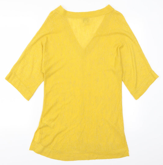 Monsoon Womens Yellow   Pullover Jumper Size S