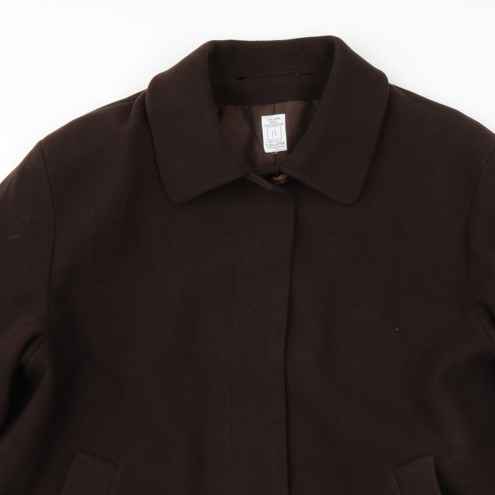 Womens UK Size 16 Preworn Brown Jacket