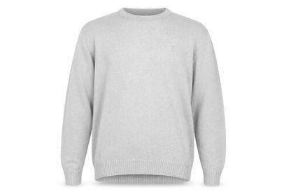 Mens UK Size L Easy Grey Pullover Jumper