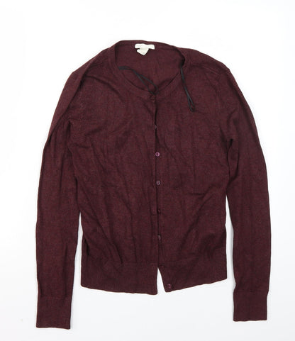H&M Womens Purple   Cardigan Jumper Size S