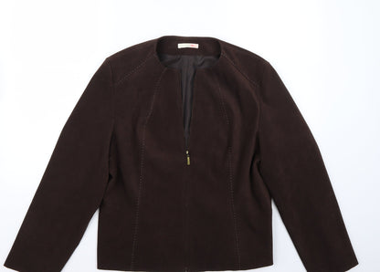 Womens UK Size 16 Marks and Spencer Brown Jacket