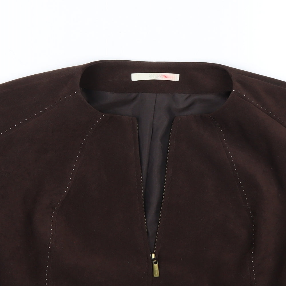 Womens UK Size 16 Marks and Spencer Brown Jacket