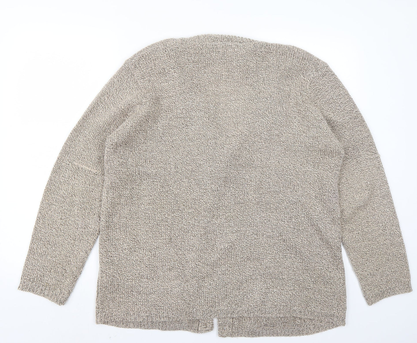 BM Womens Beige   Cardigan Jumper Size L