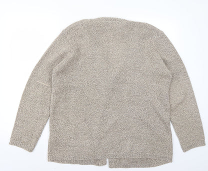 BM Womens Beige   Cardigan Jumper Size L