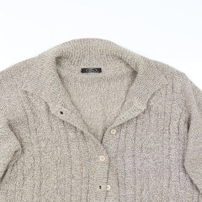 BM Womens Beige   Cardigan Jumper Size L