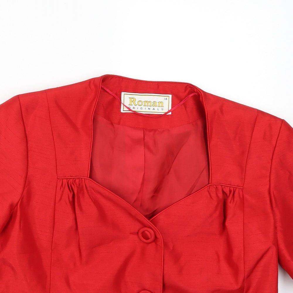 Womens UK Size 14 Roman Red Jacket