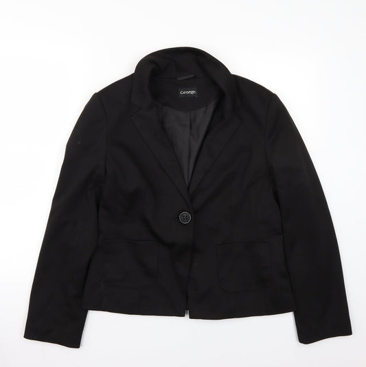 George Womens Black   Jacket Blazer Size 14