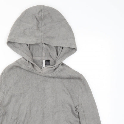 H&M Womens Grey   Pullover Hoodie Size S