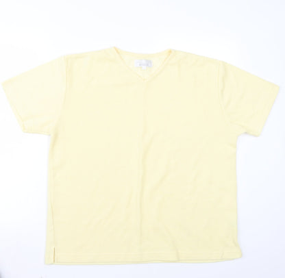Original clothing  Womens Yellow   Basic T-Shirt Size 14