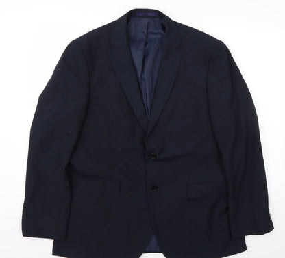 Marks and Spencer Womens Blue   Jacket Suit Jacket Size 42