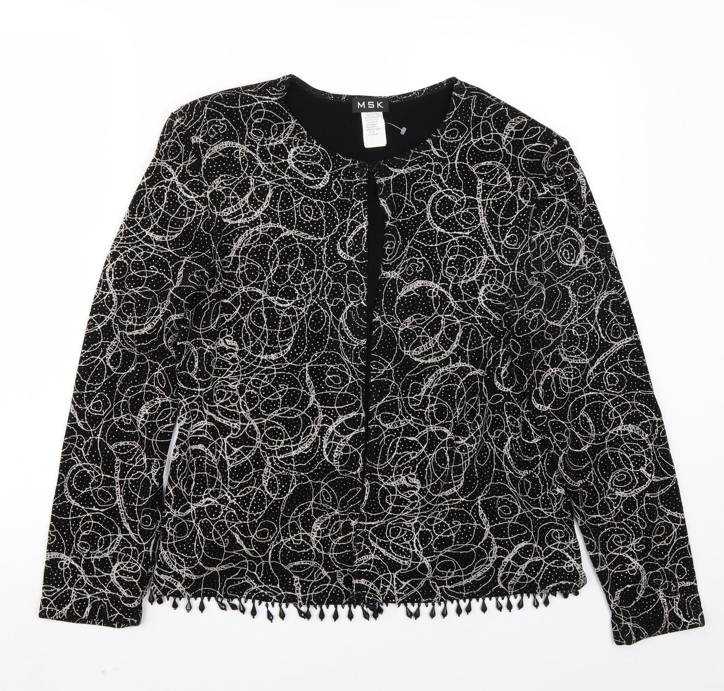 MSK Womens Black   Cardigan Jumper Size L