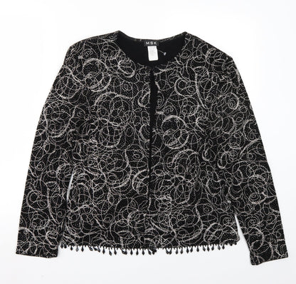 MSK Womens Black   Cardigan Jumper Size L