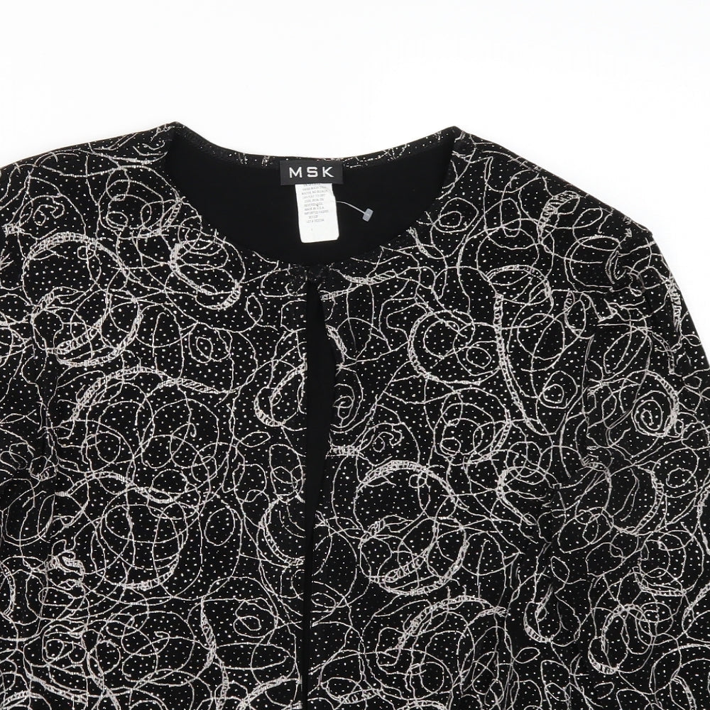 MSK Womens Black   Cardigan Jumper Size L