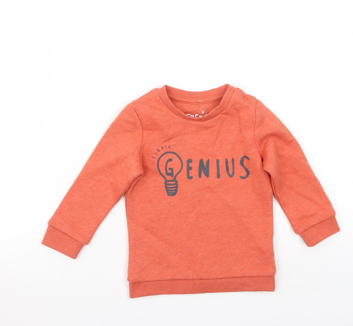 F&F Baby Orange   Pullover Jumper Size 6-9 Months