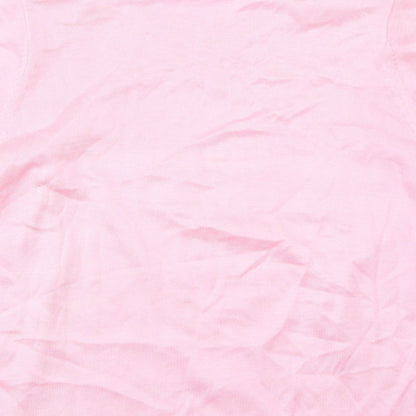 Womens UK Size L Fay Louise Pink Basic T-Shirt