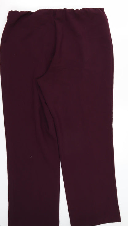 Classics Womens Purple   Trousers  Size 14 L27 in