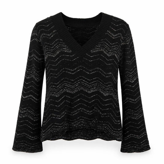 Select Womens Black   Pullover Jumper Size M