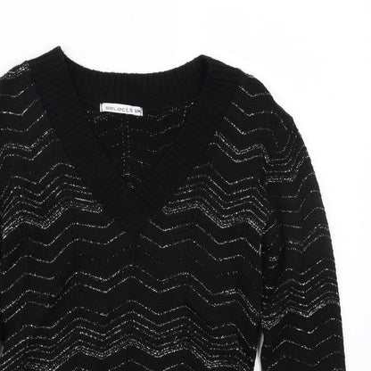 Select Womens Black   Pullover Jumper Size M