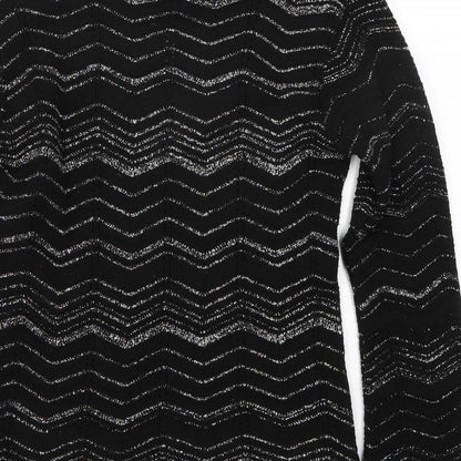 Select Womens Black   Pullover Jumper Size M