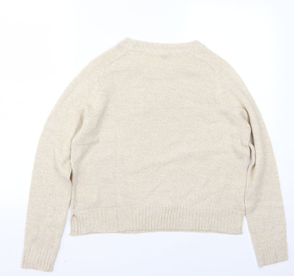 H&M Womens Beige   Pullover Jumper Size S
