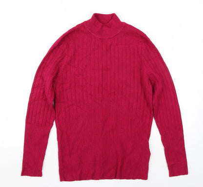 Marks & Spencer Womens Pink  Rayon Pullover Jumper Size 12