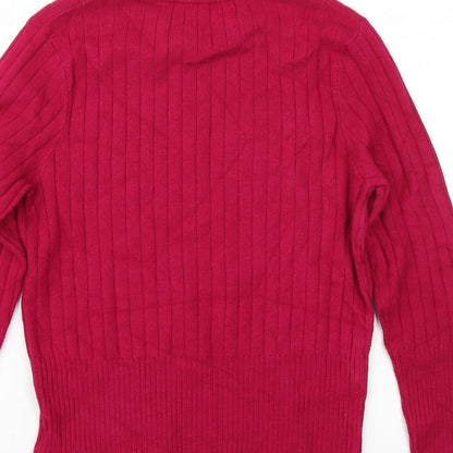Marks & Spencer Womens Pink  Rayon Pullover Jumper Size 12
