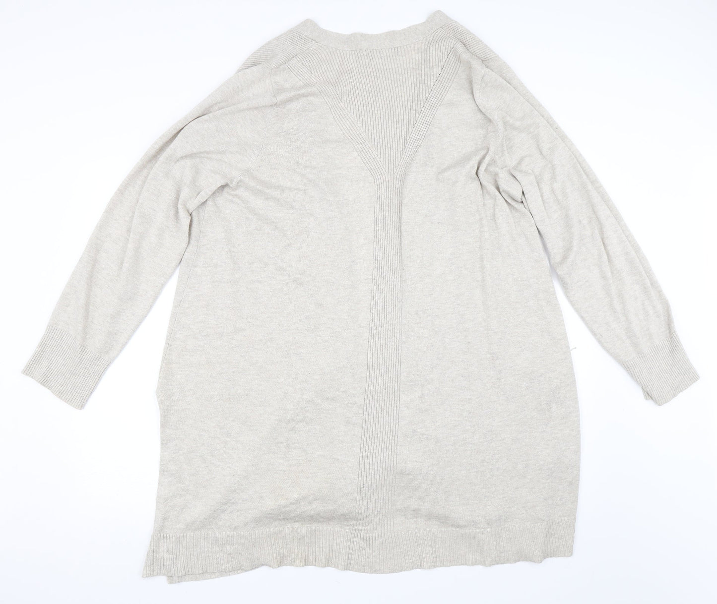 89th & Madison Womens Beige   Cardigan Jumper Size XL