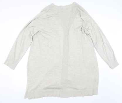 89th & Madison Womens Beige   Cardigan Jumper Size XL