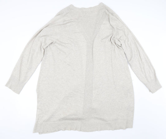 89th & Madison Womens Beige   Cardigan Jumper Size XL