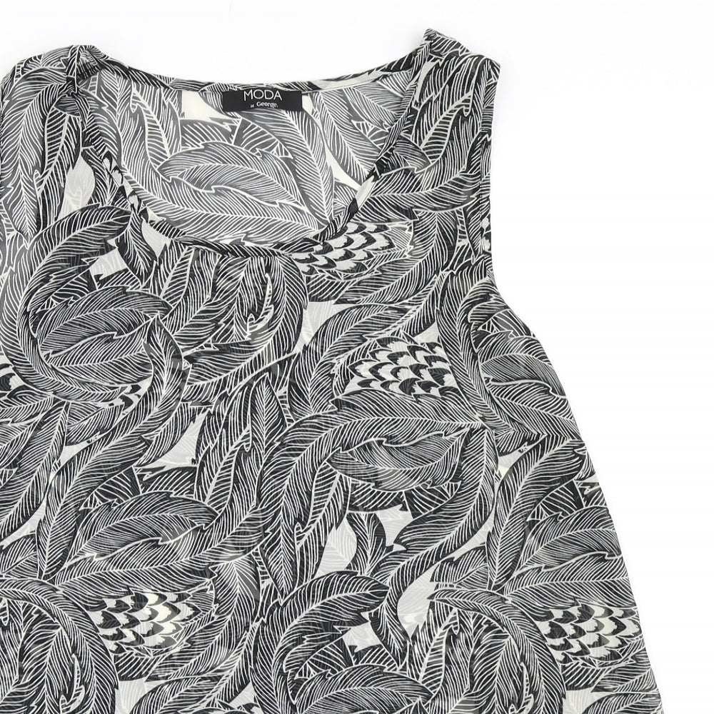 George Womens Black   Basic Blouse Size 12