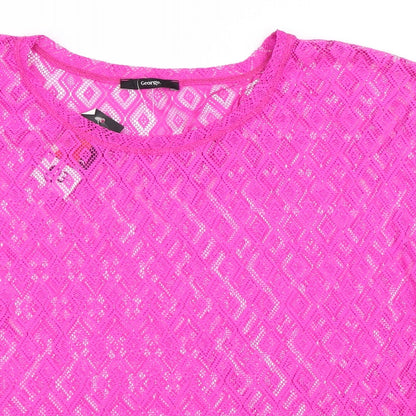 George Womens Pink   Basic T-Shirt Size 14