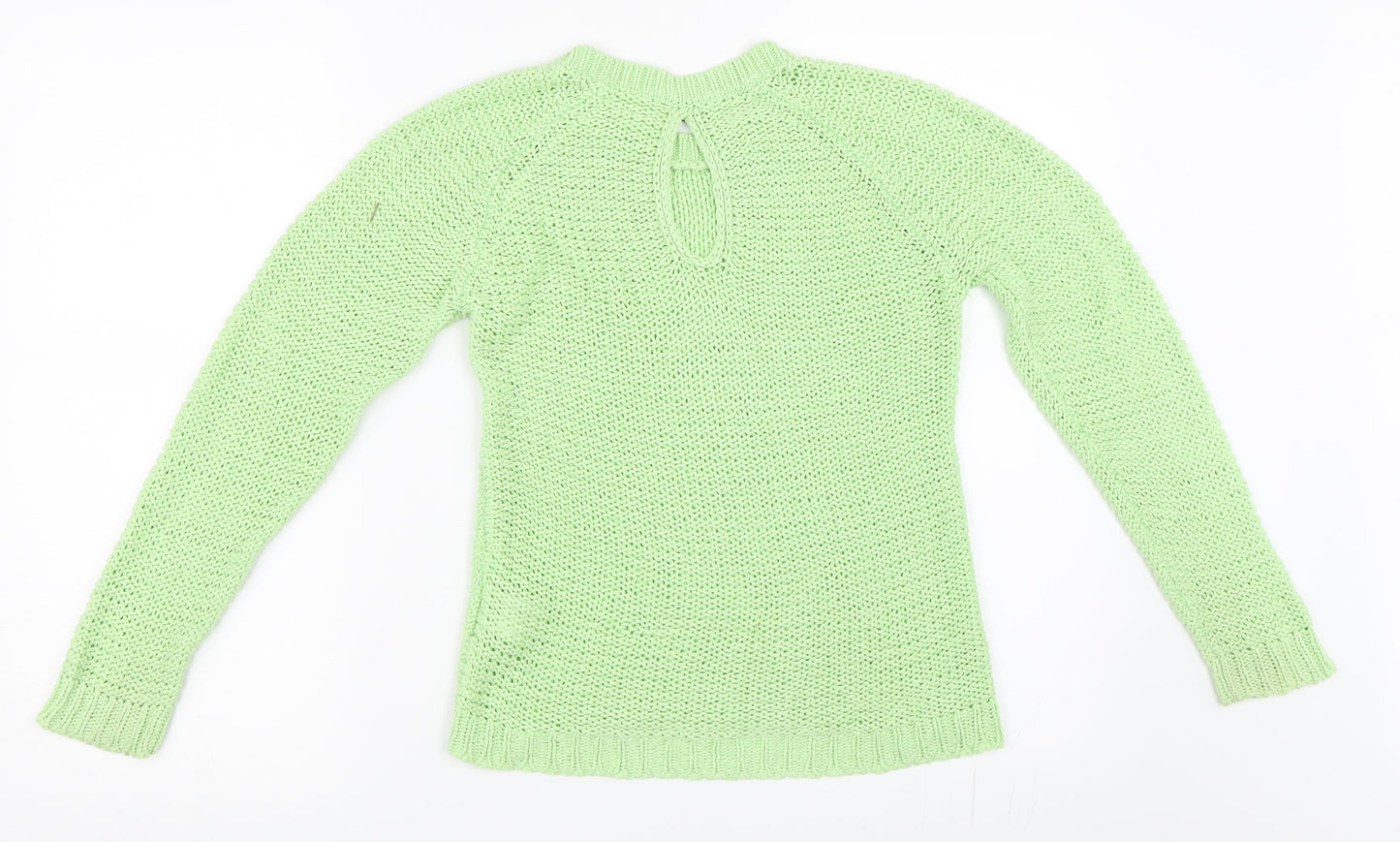 Preworn Girls Green   Pullover Jumper Size 10 Years